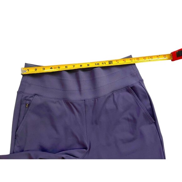 Athleta Venice Flare Pant Nightfall Purple Yoga Lounge Comfortable Activewear L - Picture 7 of 10